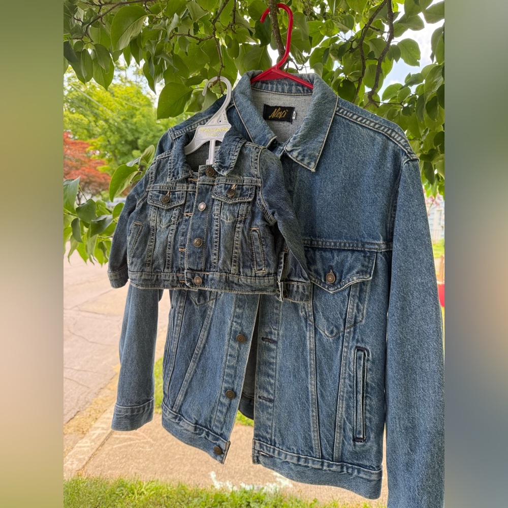 Mom & Baby Girl Jean Jacket Set